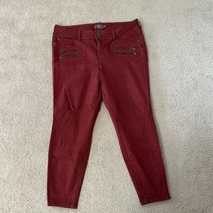 Red jeggings